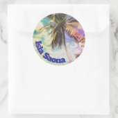 Sticker Rond Abstract Rainbow (Sac)