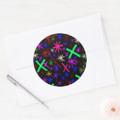 Sticker Rond Abstrait (Enveloppe)