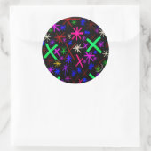 Sticker Rond Abstrait (Sac)