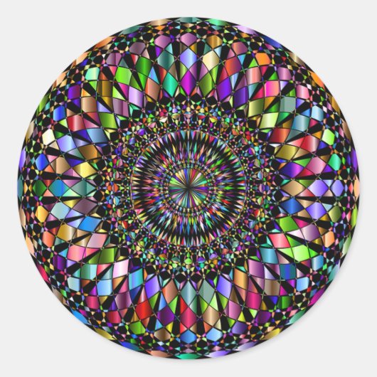 Sticker Rond Abstrait (Devant)