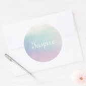 Sticker Rond Abstrait aquarelle peint à la main arrière - plan (Enveloppe)