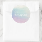 Sticker Rond Abstrait aquarelle peint à la main arrière - plan (Sac)