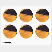 Sticker Rond Abstrait de dune de sable (Feuille)
