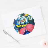 Sticker Rond Abstrait jazz du printemps Jeff Hankamer Artjunkha (Enveloppe)