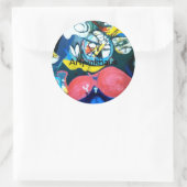 Sticker Rond Abstrait jazz du printemps Jeff Hankamer Artjunkha (Sac)