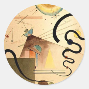 Sticker Rond Abstrait Kandinsky