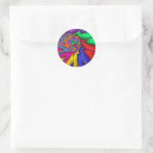 Sticker Rond Abstrait lumineux (Sac)