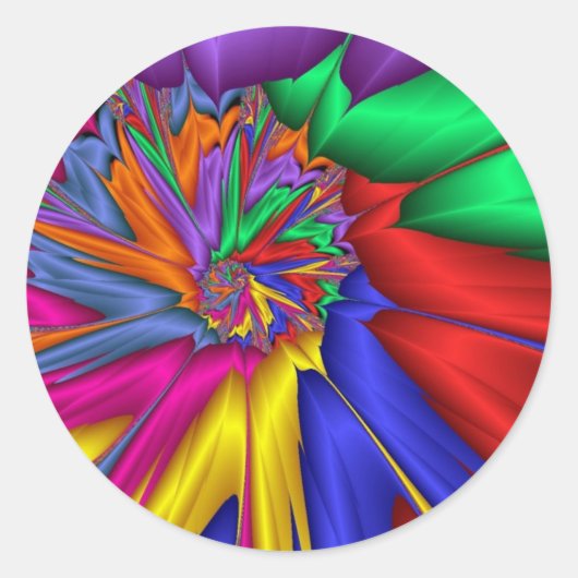 Sticker Rond Abstrait lumineux (Devant)