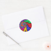 Sticker Rond Abstrait lumineux (Enveloppe)