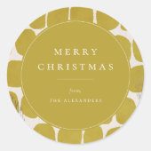 Sticker Rond Abstrait Modish Motif Holiday Classic Round Stic (Devant)