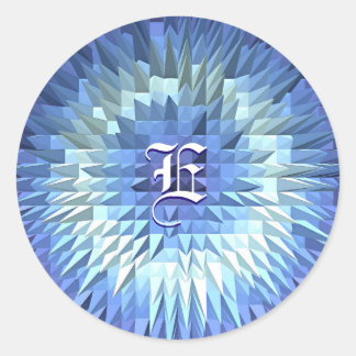 Sticker Rond Abstrait Poly faible