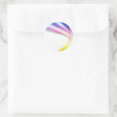 Sticker Rond Abstrait Swirl 1 (Sac)