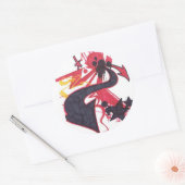 Sticker Rond Abstraite (Enveloppe)