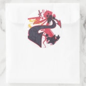 Sticker Rond Abstraite (Sac)