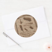 Sticker Rond abu simbel cartouche (Enveloppe)