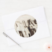 Sticker Rond abu simbel pharoahs (Enveloppe)