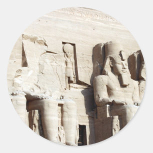Sticker Rond abu simbel pharoahs