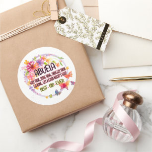 Sticker Rond Abuela Les Aime Et Les Gâte De Les Snober