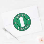 Sticker Rond Abuja Nigeria (Enveloppe)