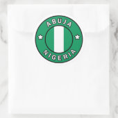 Sticker Rond Abuja Nigeria (Sac)