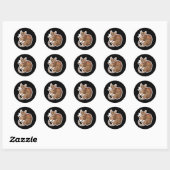 Sticker Rond Abyssinian (Feuille)