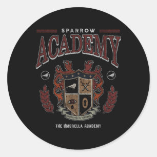 Sticker Rond Académie des parapluies Sparrow Athletic