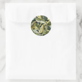 Sticker Rond Acanthus, un motif de William Morris, (Sac)