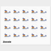 Sticker Rond Acapulco Mexique (Feuille)