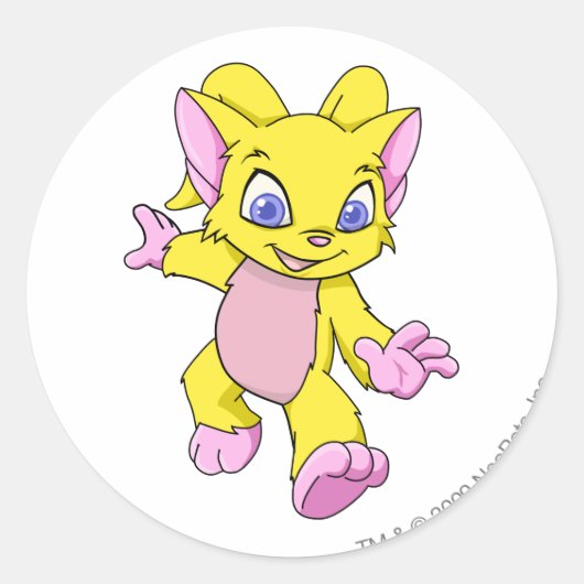 Sticker Rond Acara jaune (Devant)