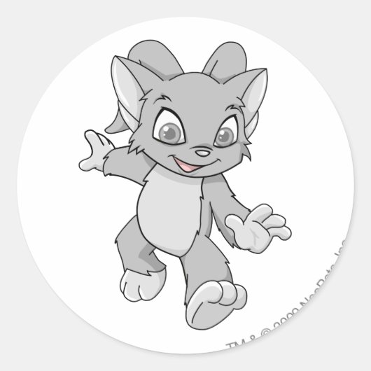 Sticker Rond Acara Silver (Devant)