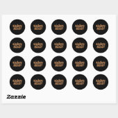 Sticker Rond Accentuation du pain de corail (Feuille)
