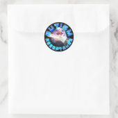 Sticker Rond Acceptation de l'autisme Laser Espace Aigle Maximi (Sac)
