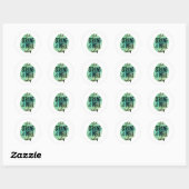 Sticker Rond acceptation de soi mots d'inspiration (Feuille)