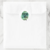 Sticker Rond acceptation de soi mots d'inspiration (Sac)