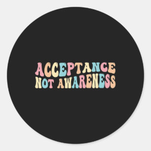 Sticker Rond Acceptation Neurodiversité Autisme Neurodivergent