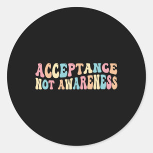 Sticker Rond Acceptation Neurodiversité Autisme Neurodivergent