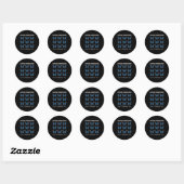 Sticker Rond Accepter Comprendre la Sensibilisation sur l'autis (Feuille)