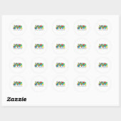 Sticker Rond Accepter l'amour comprendre la Sensibilisation sur (Feuille)