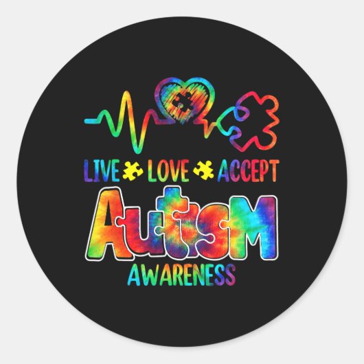 Sticker Rond Acceptt en direct (Devant)