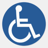 Sticker Rond Accessibilité (Devant)