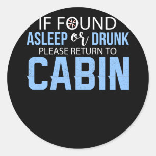 Sticker Rond Accessoire de bateau de croisière si trouvé