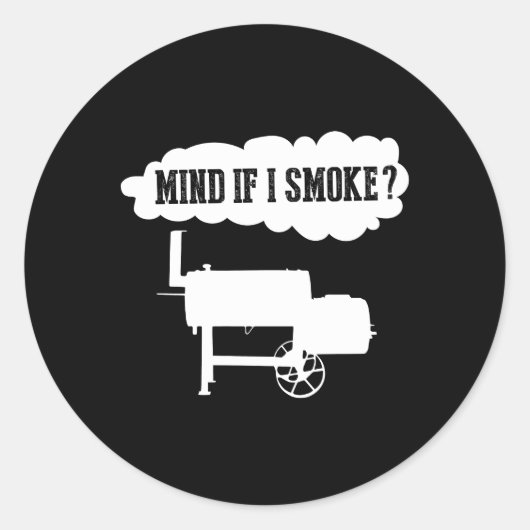 Sticker Rond Accessoire de fumeur de décalage Pitmaster Bbq (Devant)