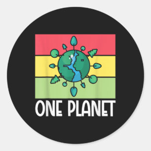 Sticker Rond Accessoires de protection De l'environnement d'une