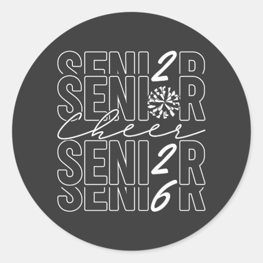 Sticker Rond Acclamation Senior 2026 (Devant)