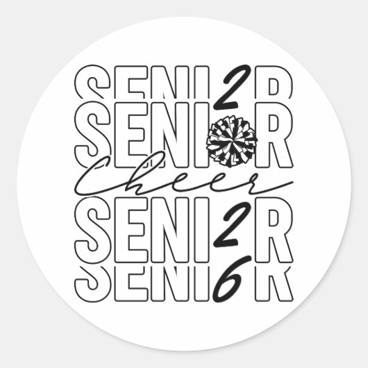 Sticker Rond Acclamer Senior 2026 (Devant)