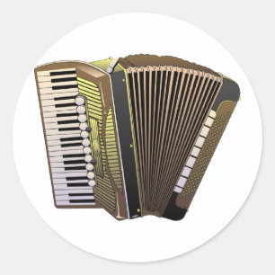Sticker Rond Accordian