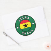 Sticker Rond Accra Ghana (Enveloppe)