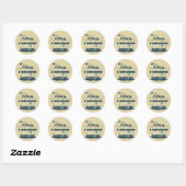 Sticker Rond Accro à la passion : conception de dépendance à la (Feuille)