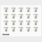 Sticker Rond Accro du Web (Feuille)