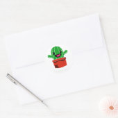 Sticker Rond Accroche-moi - Cactus (Enveloppe)